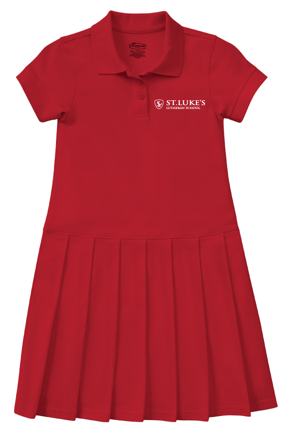 Patachou piqué-texture polo dress - Red