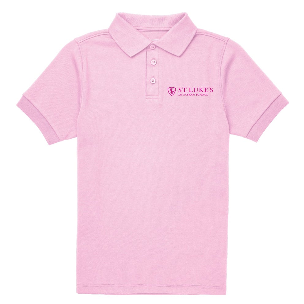 Girls sales pink polo